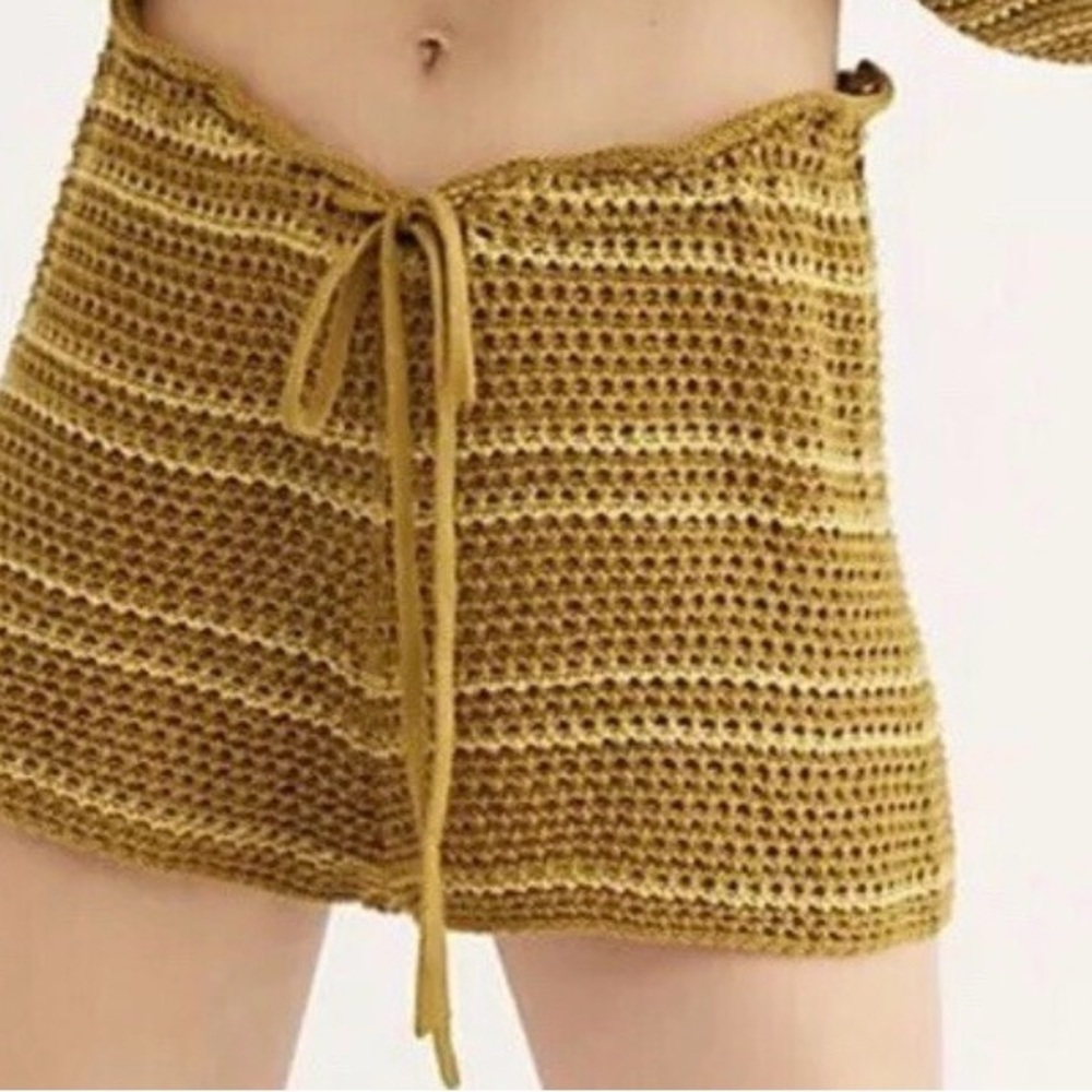 Free People Beach Montauk Dunes Crochet Shorts